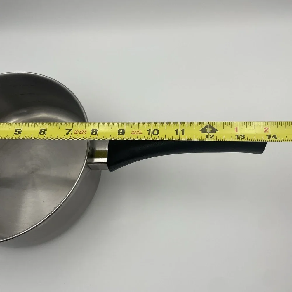 Megaware Stainless‎ Steel 1.5 Quart Sauce Pan Cookware Glass Lid Vintage
